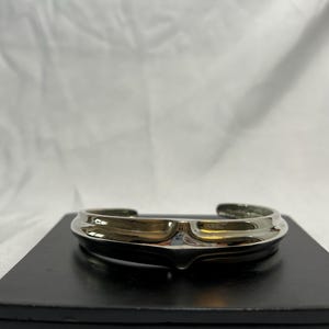 Vintage RLM Studio 925 Sterling Silver Abstract Diamond/ Star Cuff Bracelet, Brutalist, Minimalistic, Collectible
