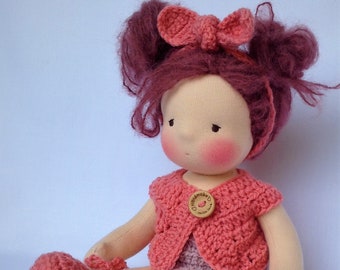 CUSTOM Waldorf doll 11 inch Waldorf inspired Little doll Waldorf style doll Eco puppe Organic poupée öko puppe Waldorf
