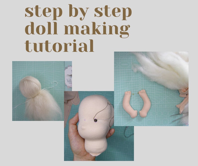Waldorf doll tutorial pattern Dollmaking PDF Downloadable Etsy
