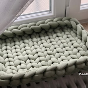 Cat bed BIO cotton/cat basket/dog bed/dog basket/cat lounger/dog mat/catbed/dogbed/petbed/dogrug cotton ECO Cotton