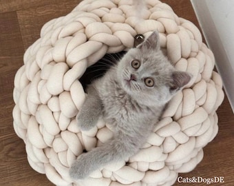 Cat cave/dog cave/eco/cat house/dog house/cuddle cave/catcave/dogcave/catbed/dogbed cotton/organic cotton