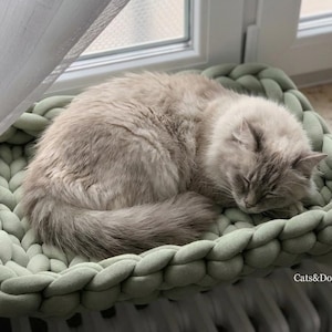 Cuccia per gatti in cotone biologico/cestino per gatti/cuccia per cani/cestino per cani/lettino per gatti/tappetino per cani/letto per gatti/letto per cani/letto per animali domestici/tappeto per cani in cotone ECO Cotton