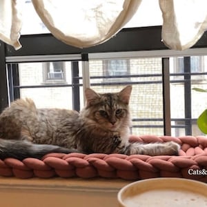 Vegan cat bed for windowsill/windowsill bed/cat lounger/cat mat/dog bed/catbed/catbed for windowsill/dogbed/petbed