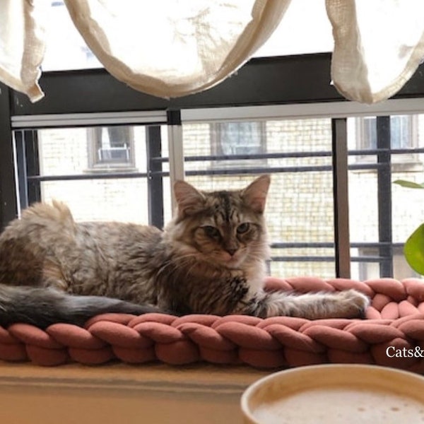 Vegan cat bed for windowsill/windowsill bed/cat lounger/cat mat/dog bed/catbed/catbed for windowsill/dogbed/petbed