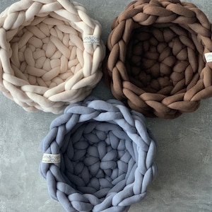 Vegan cat bed/dog bed cotton/cat basket/dog basket/cuddly basket/cat basket/dog basket/dogbed/catbed Cottonrope