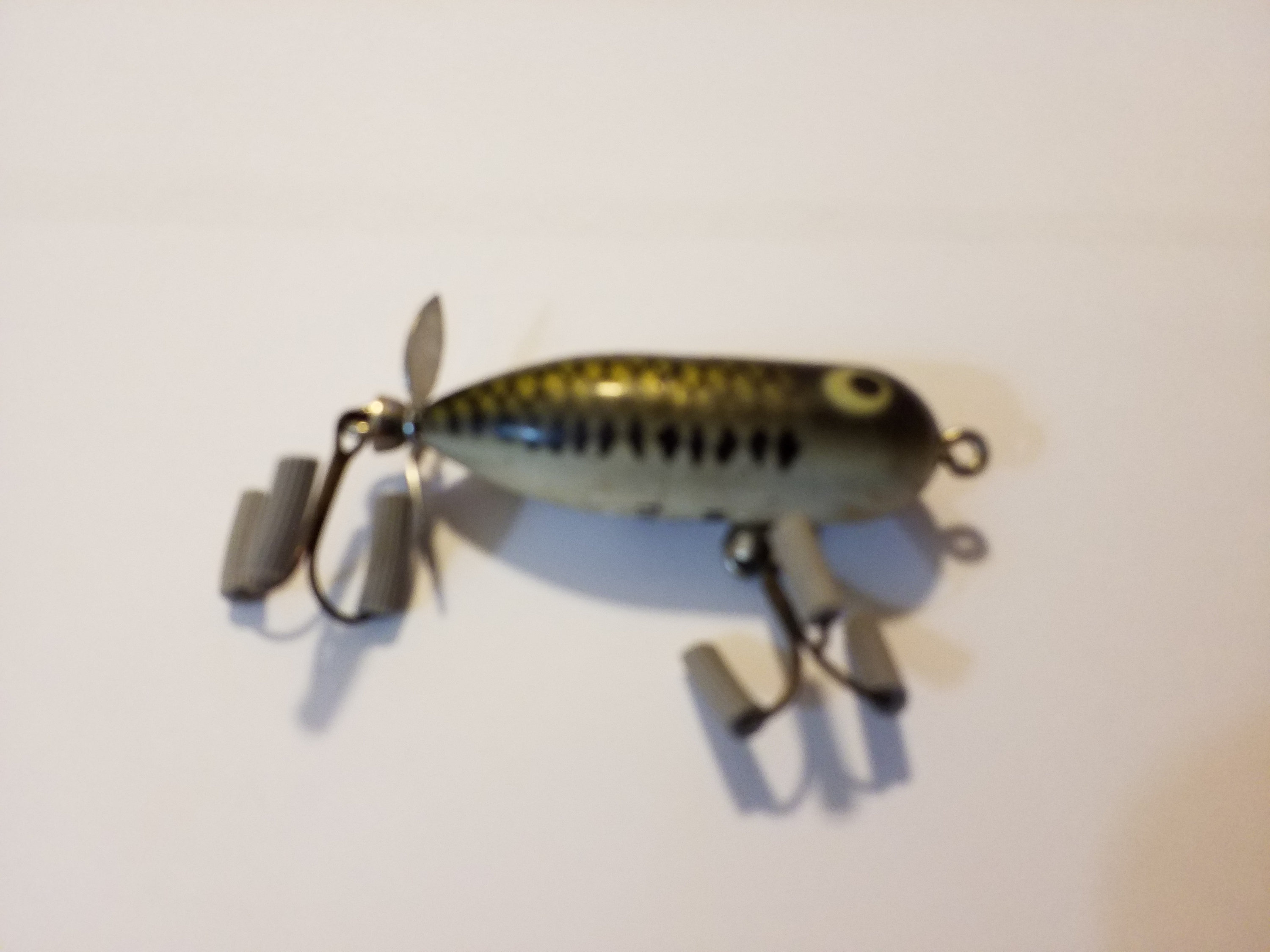 NICE OLD HEDDON BABY TORPEDO SPOOK LURE BASS BAIT NEW OLD STOCK NICE COLORS