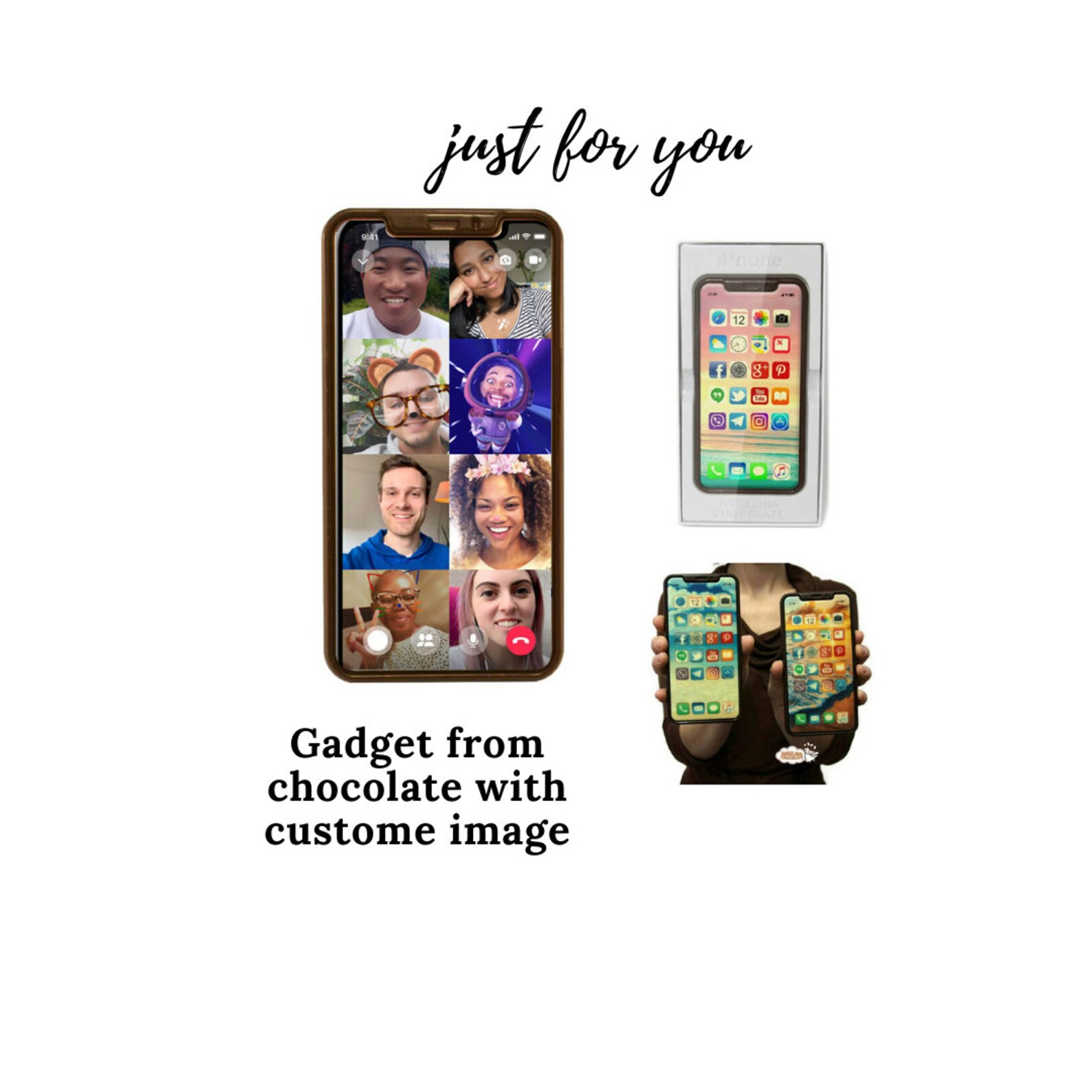 Chocolate smartphone phone Etsy