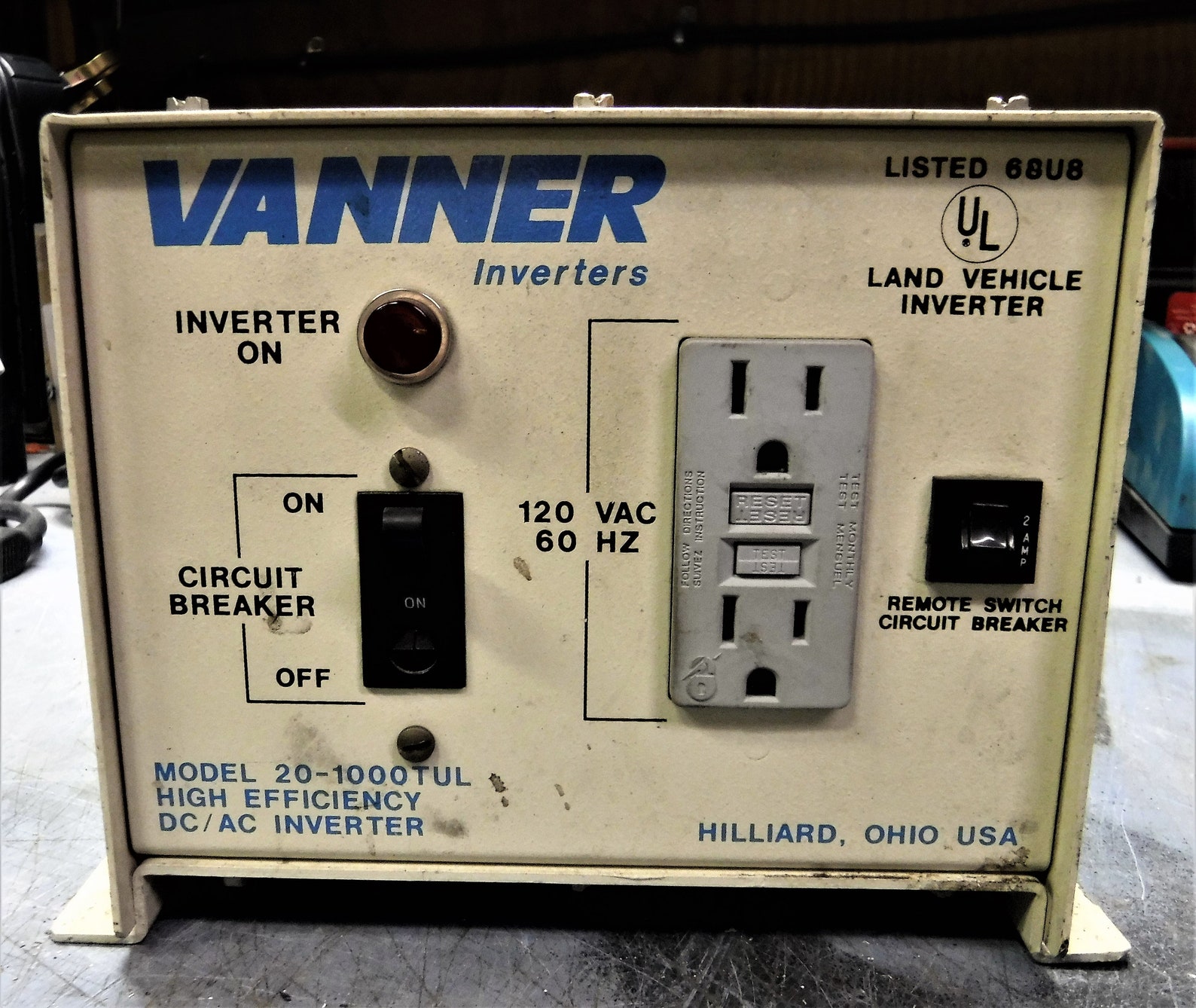 VANNER POWER INVERTER...D C To A C...Model 20100TUL...Fully Etsy