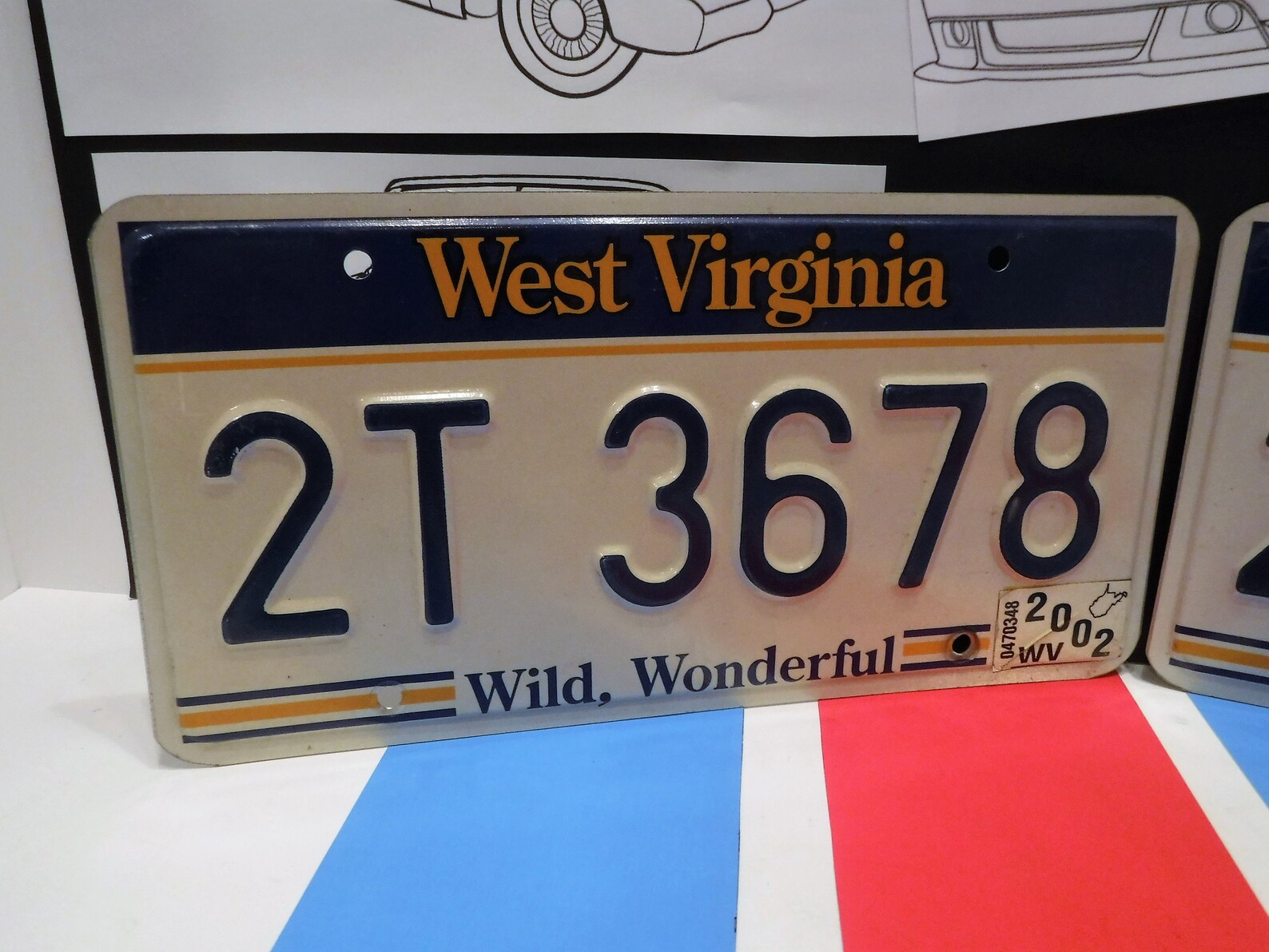 WEST VIRGINIA LICENSE Plates...From 2000's...Showing Etsy