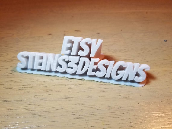 Custom Curved Name Plate Name Tag Desk Name Plate 3d Etsy