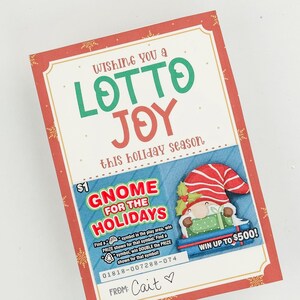 Lotto Geschenkanhänger, Last-Minute-Geschenkidee, Personalgeschenk, Mitarbeitergeschenk, Krankenschwestergeschenk, Lotterielos-Geschenkkartenhalter, Feiertagsannahmegeschenk