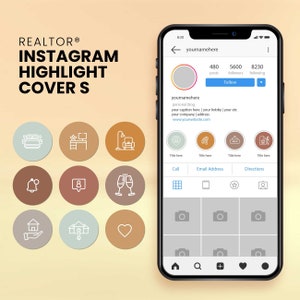Instagram Highlight Covers for Real Estate Business, 2 Color Choices ...