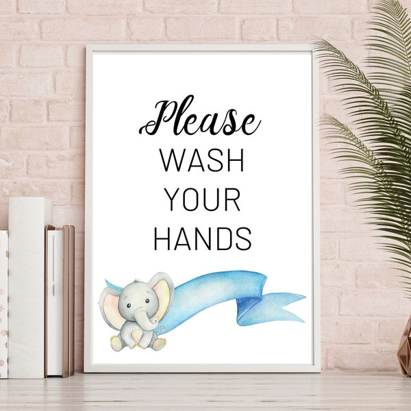 New Baby Hand Washing Sign Printable