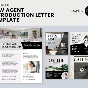 New Agent Introduction Flyer for Real Estate, Canva Realtor Branding Templates, Brokerage Change image 3