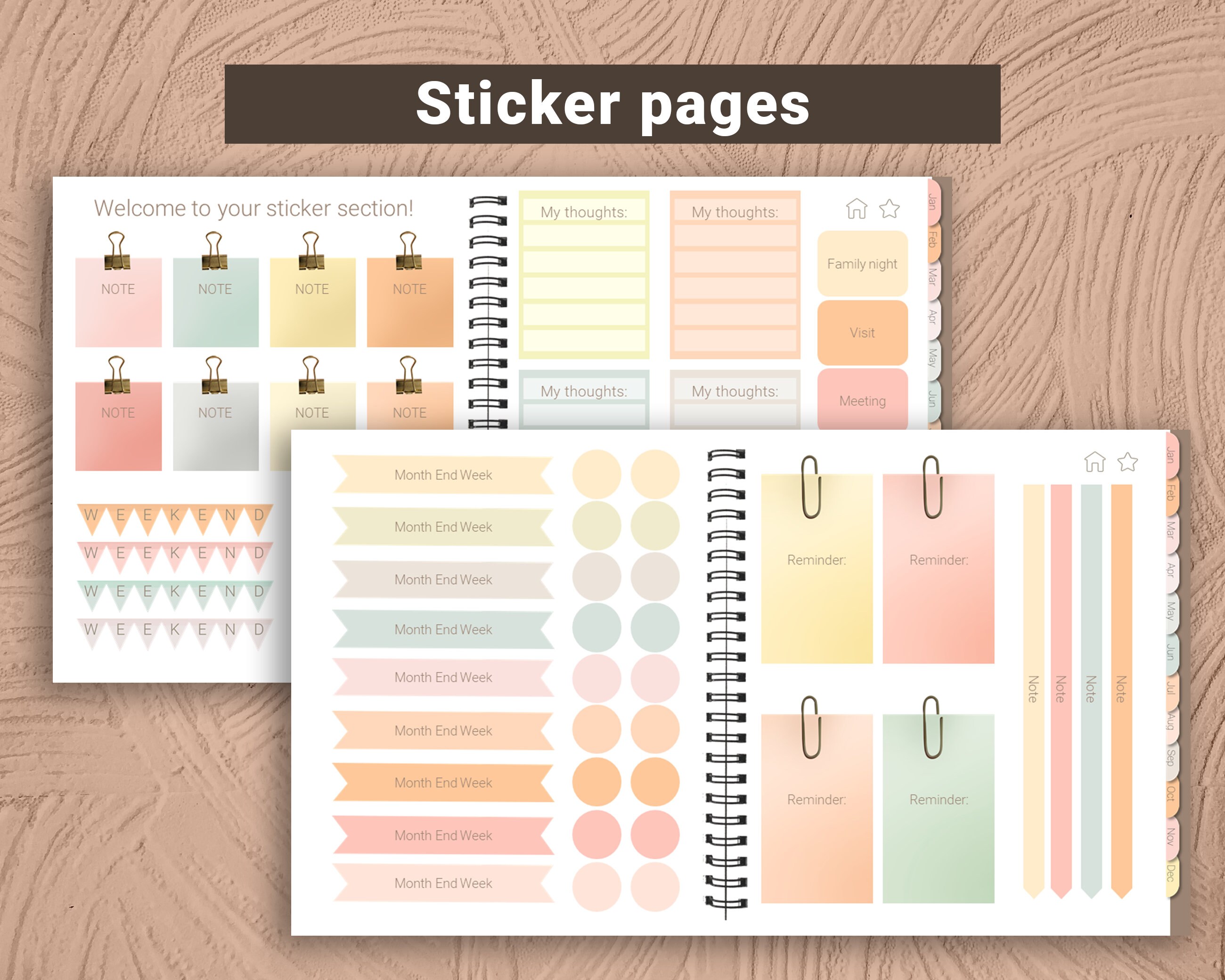 Google Slides PowerPoint Digital Planner With Hyperlinks Etsy