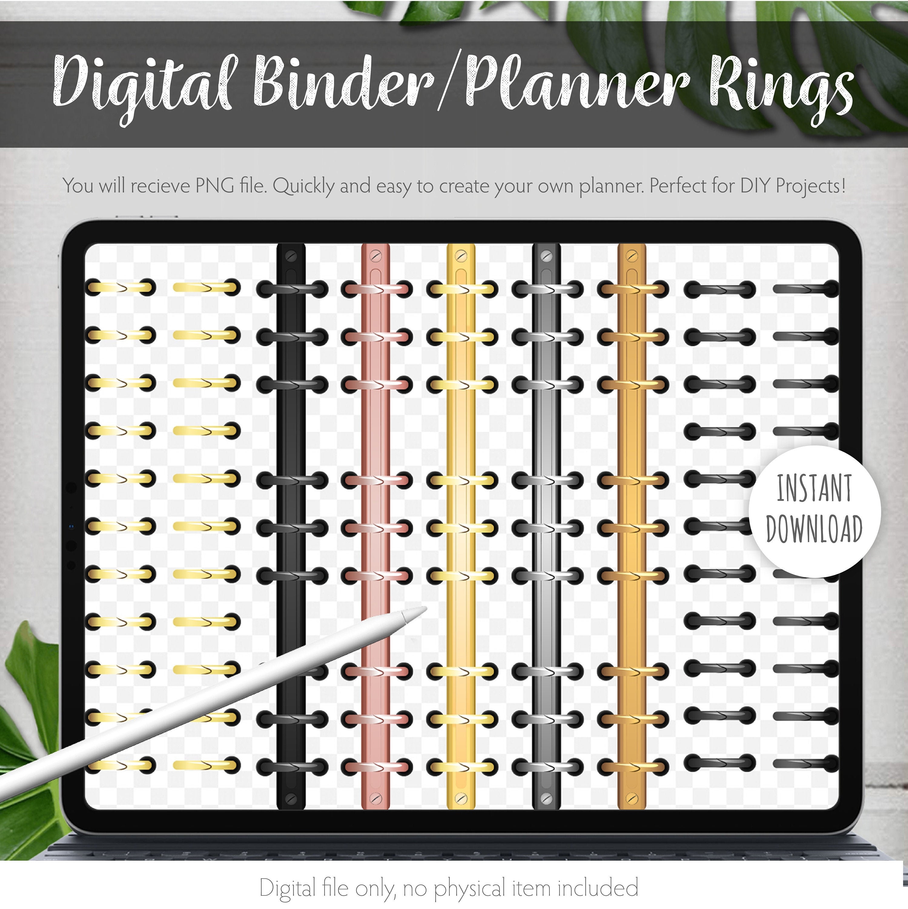 Digital Planner Rings | Realistic Digital Planner Rings – OAXR