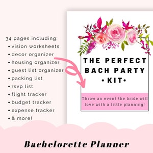 Bachelorette Planning Guide 34 digital printable worksheets image 8