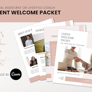 Client Welcome Packet, Client Onboarding Bundle, virtual assistant, service guide