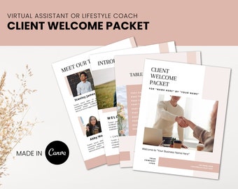 Client Welcome Packet, Client Onboarding Bundle, virtual assistant, service guide