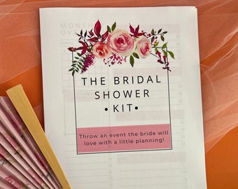 Bridal Shower Planner | for Maid of Honor or Host | Bridesmaid Planning Organizer