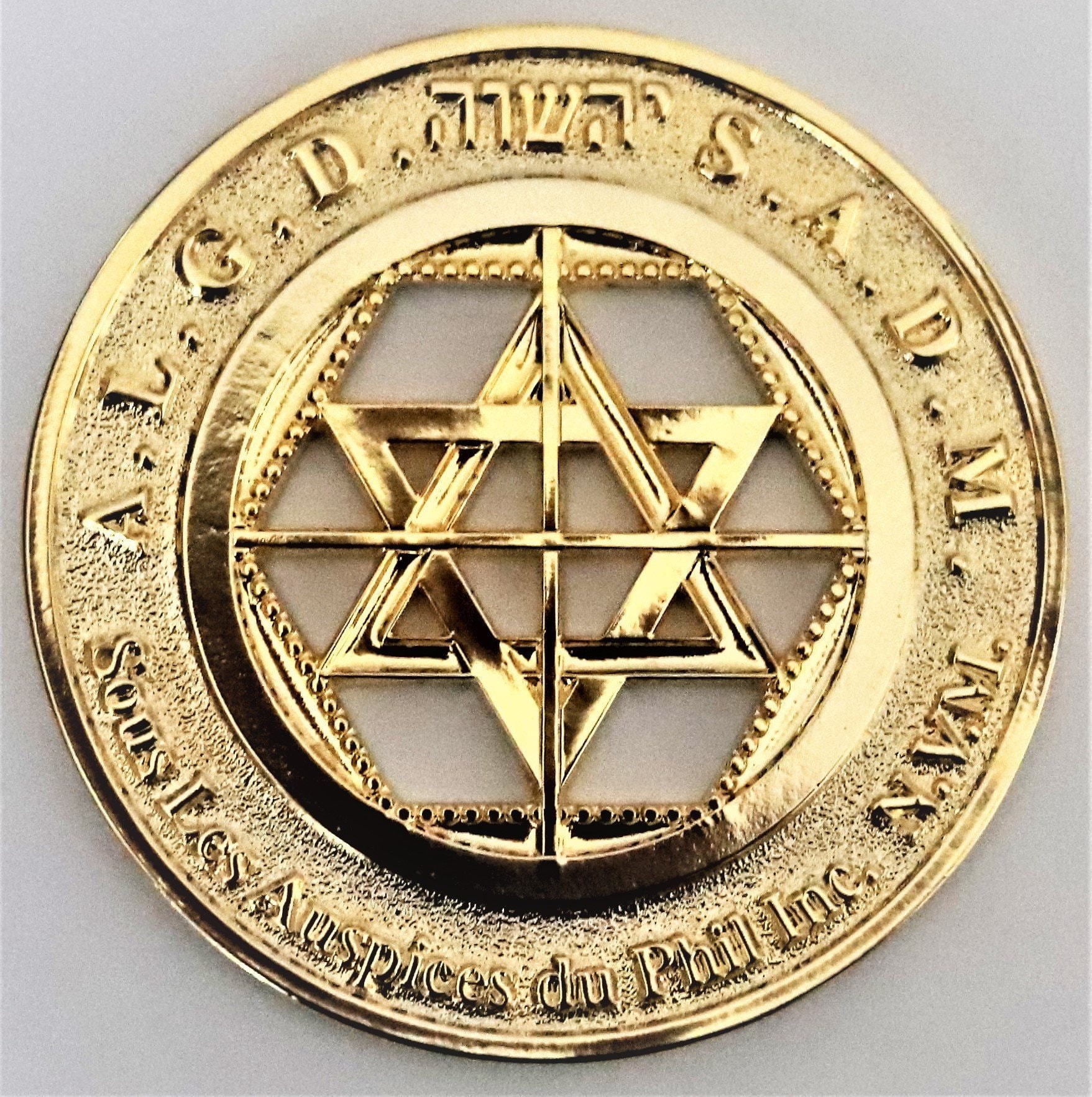 Pendentif Ordre Martiniste Pentagramme - Bijou ésotérique Fait Main