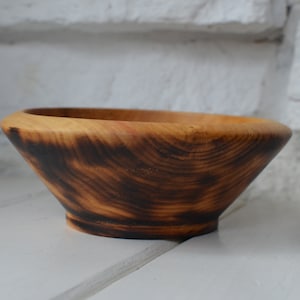 Charred Flame Box Elder Bowl