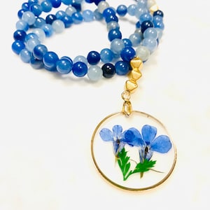 Blau Aventurin Tasbih (Gebetskette)