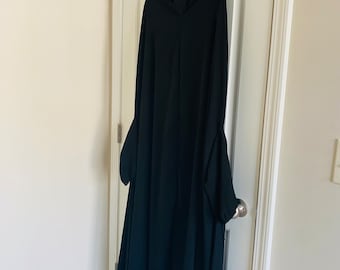 Women’s Salah Dress with Sleeves Jet Black (Namaz Chaddar)