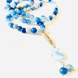 Blau Aventurin Tasbih (Gebetskette)