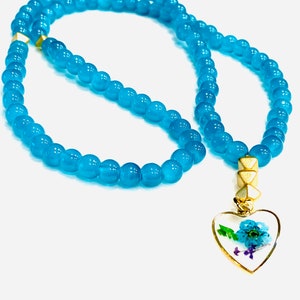 Turquoise Glass Tasbih (Prayer Beads)
