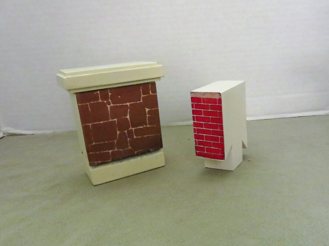 Keystone Chimneys From Early 1940's Dollhouses Etsy