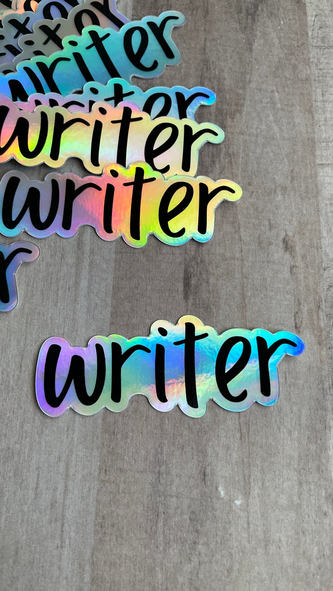 Content Writer Sticker Holographic Writer Sticker - Great Gift for Writers, Authors ...