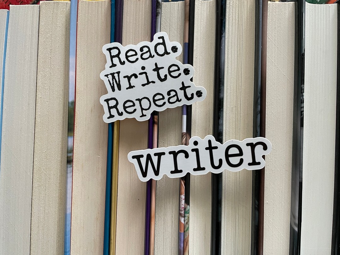 Read Write Repeat Writer Sticker Pack 2 Stickers for Writers, Authors