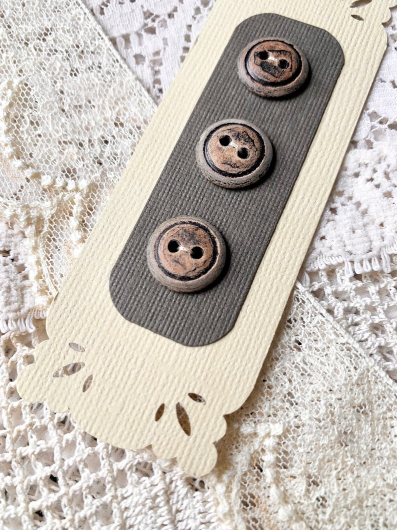 Vintage Button Cards (you Choose) - Etsy