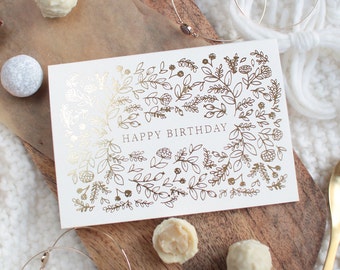 UK Greetings Geburtstagskarte Für Papa – Kuchen-Design Mit Goldfolie, Inkl. Umschlag