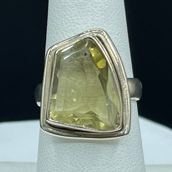 Bague en argent sterling Ouro Verde naturel (taille 7)