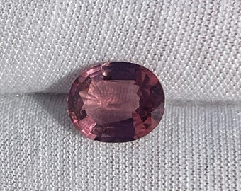 3.09 Carat Natural Rubellite Tourmaline Oval Cut Loose Gemstone (10.8 x 8.7 x 4.1)