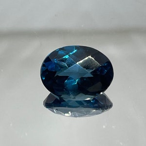 12.25 Carat London Blue Topaz Oval Cut Loose Stone