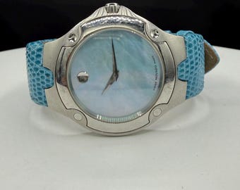 Movado SE Unisex Mother of Pearl Dial Factory Lizard Strap Watch | 38 MM | Quartz | Ref 84 G1 1892