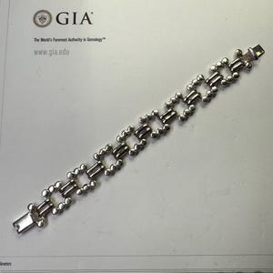 Handmade Sterling Silver Link Bracelet 925 Mexico | 45g Heavy Unisex Statement Jewelry