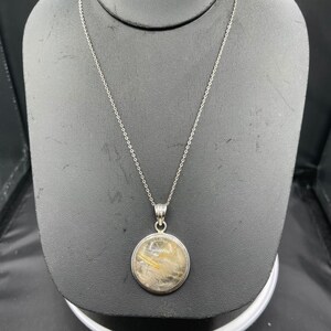 Natural Rutile Quartz Sterling Silver Pendant & Necklace