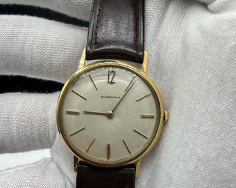 Vintage Blancpain Villeret Rayville 18k Gold Ultra Slim 17J Manual Wind Watch | 33mm