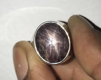 Natural Star Ruby Ring (Size 8)