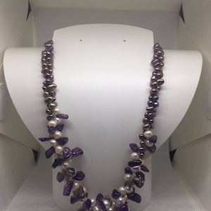 Freshwater Pearl & Amethyst Necklace