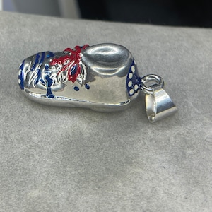 Handmade Designer Shoe Sterling Silver Pendant