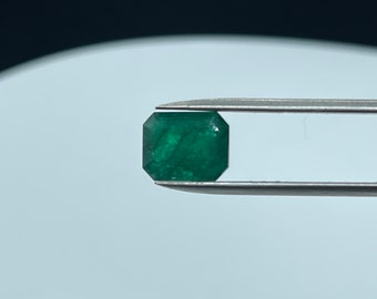 3.62 Carat Natural Emerald Emerald-Cut Loose Gemstone (10.6 x 8.5 x 5.4 MM)