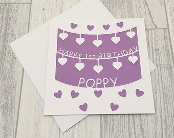 first birthday card etsy