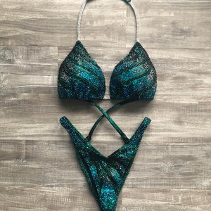 Competition Figure Suit Badass Peacock