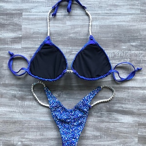 Competition Bikini Purple Blues / NPC, OCB, IFBB Competition Bikinis image 3
