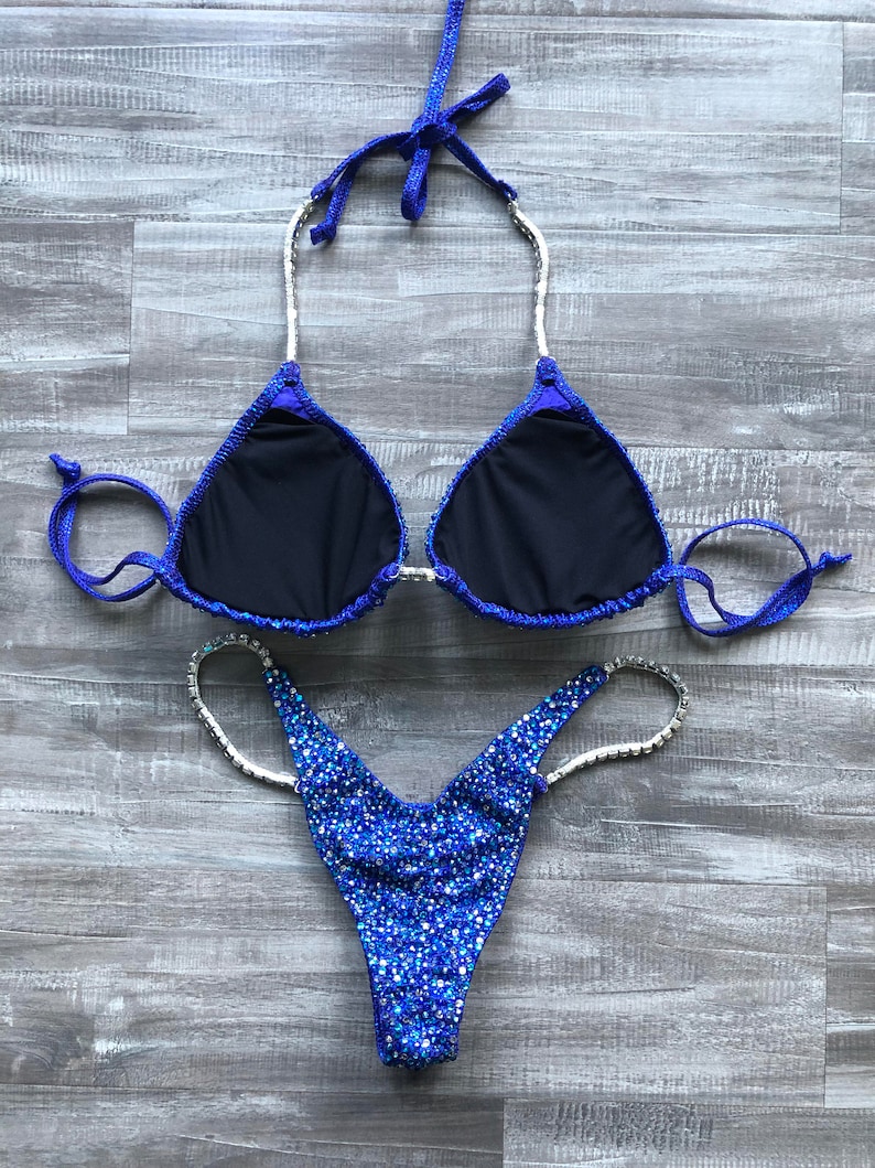 Competition Bikini Purple Blues / NPC, OCB, IFBB Competition Bikinis image 3